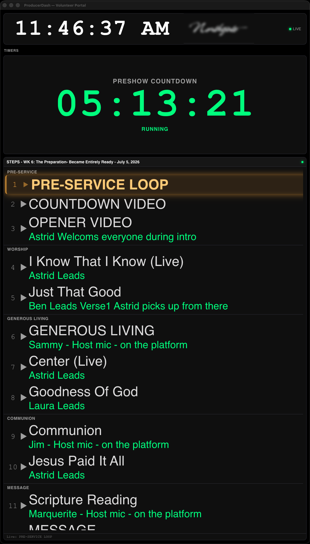 Volunteer Portal.